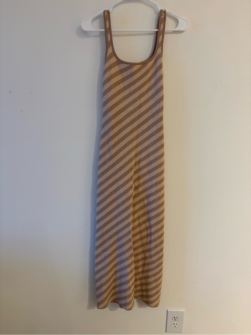 Striped thin strap Maxi dress